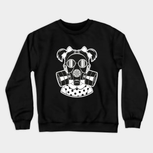 Little girl with gas mask. Crewneck Sweatshirt